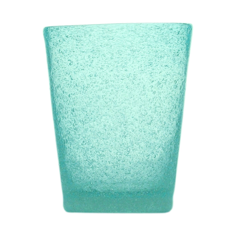 Memento glass bicchiere Turquoise cf 4pz