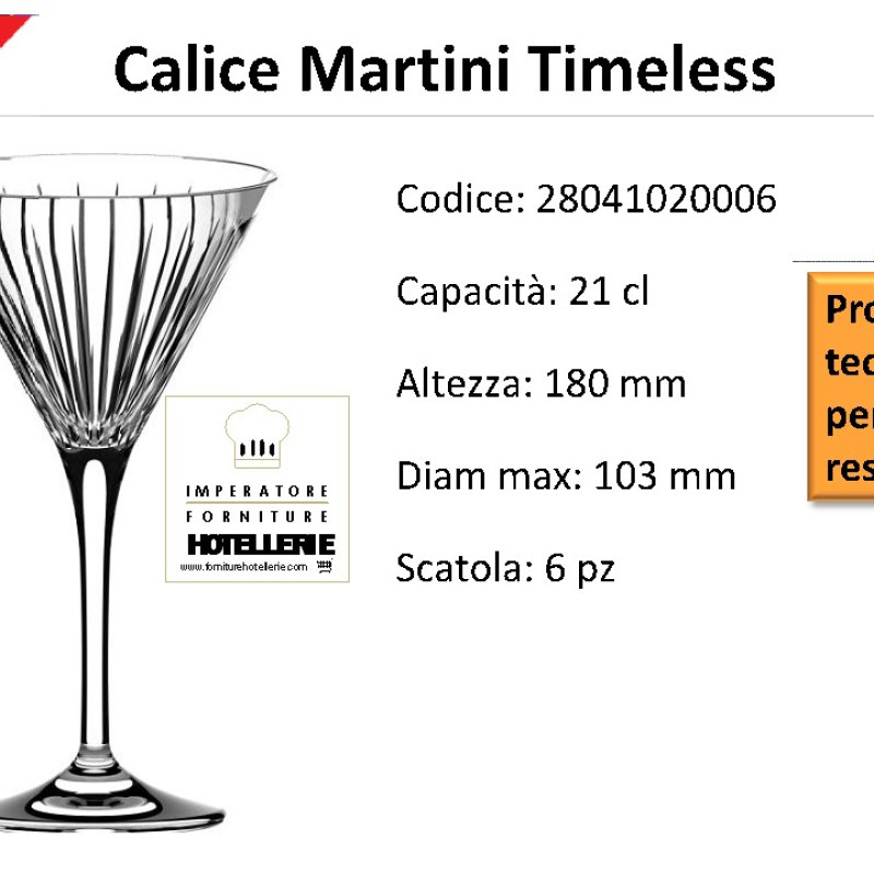 timeless Calice Martini Rcr cf 6pz